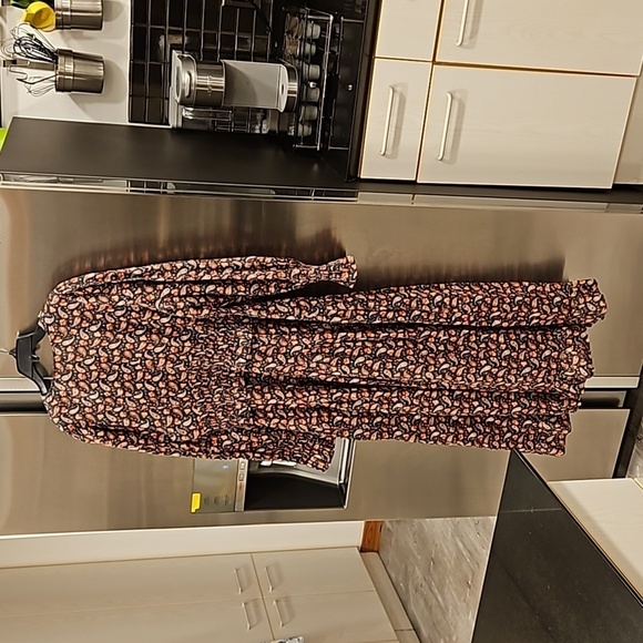 💕DOEN💕 Cecily Dress ~ 100% Ramie Teal Canterbury Paisley Print XL NWOT - Picture 13 of 16